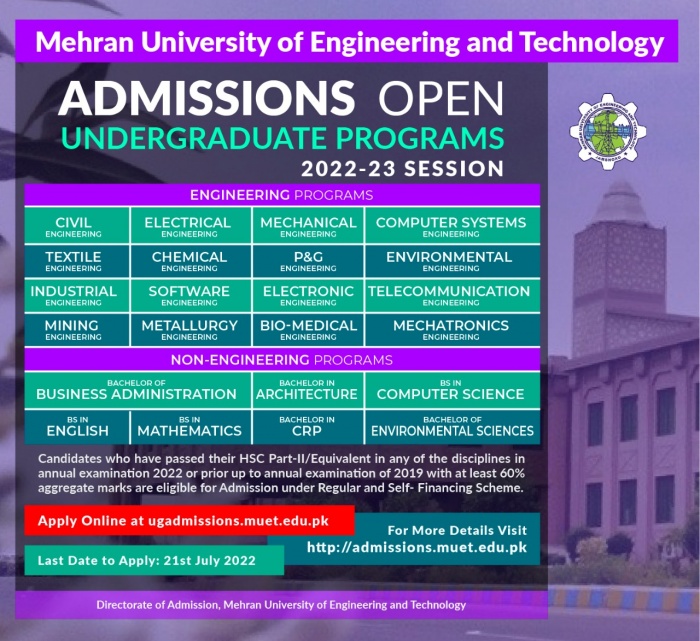 is admission open in education university 2022